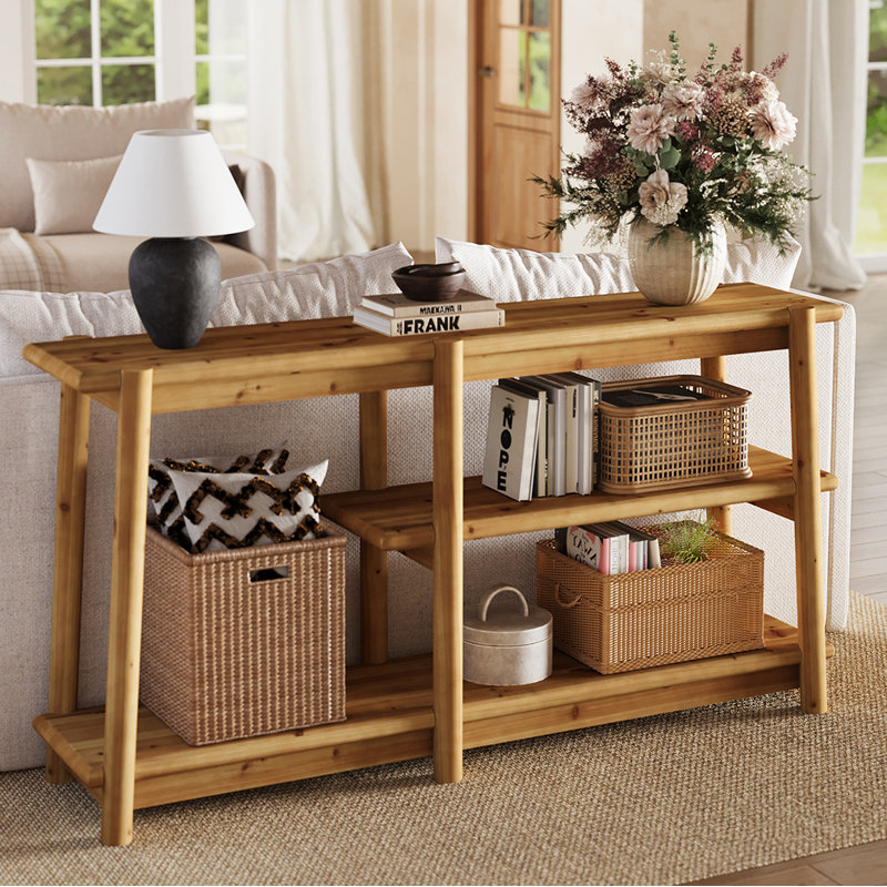 160cm Solid Wood Console Table