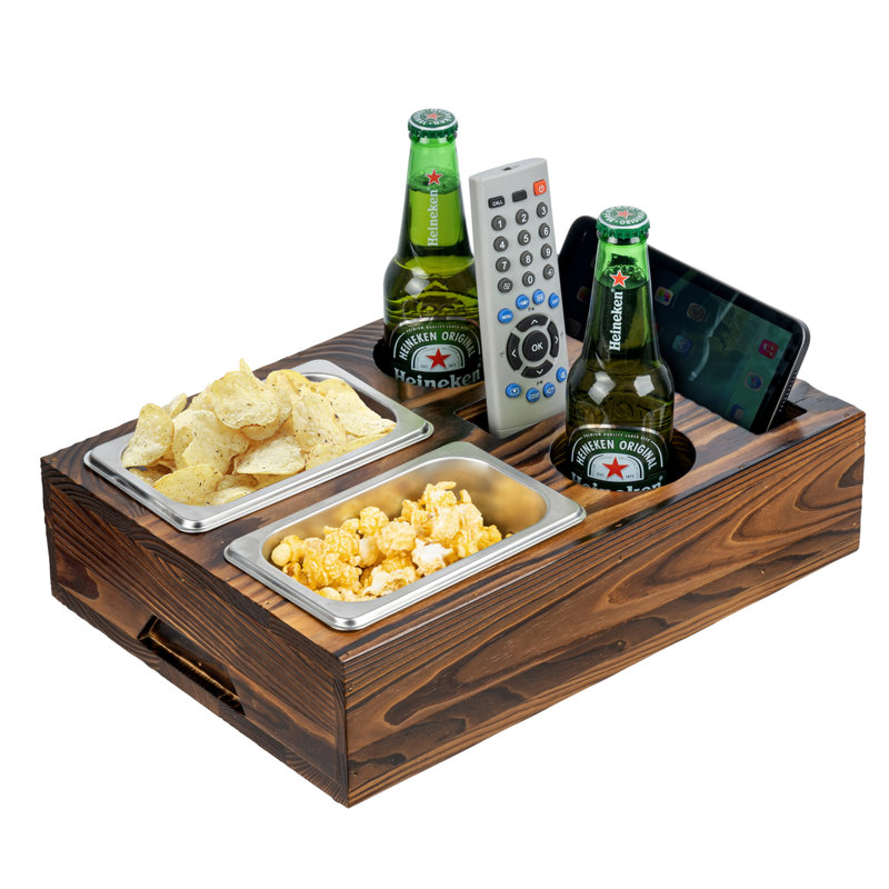 Wood Snack Bed Couch Laptop Tray