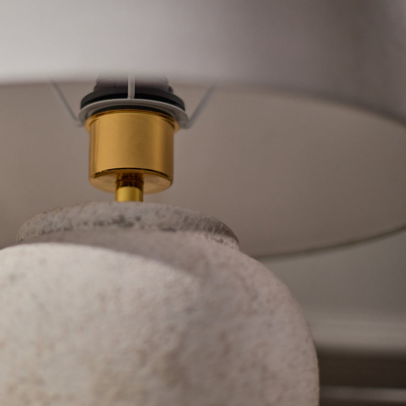 Ceramic Lamp, White, Yes