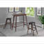 Table de bar rectangulaire en noyer