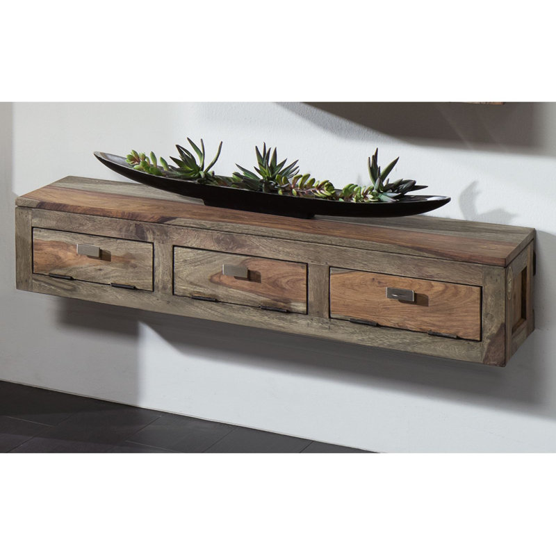 Nature Rosewood Solid Wood Floating Shelf