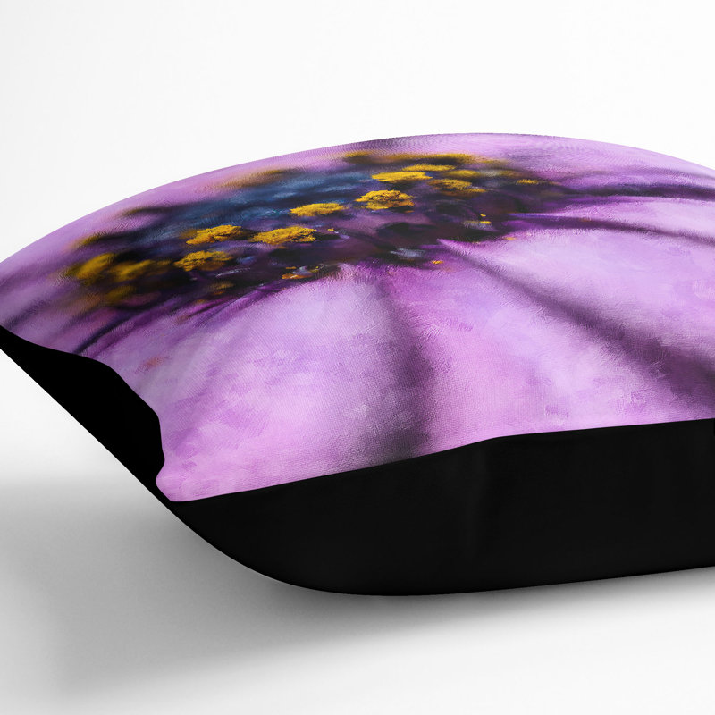 Square Throw Cushion, Black, 55cm H x 55cm W x 20cm D