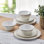 Pfaltzgraff Chateau 12-Piece Indoor/Outdoor Melamine Dinnerware Set, Service for 4