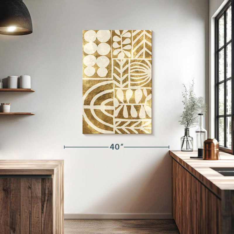 Avery Botanic Print Beige, 39" H x 26" W