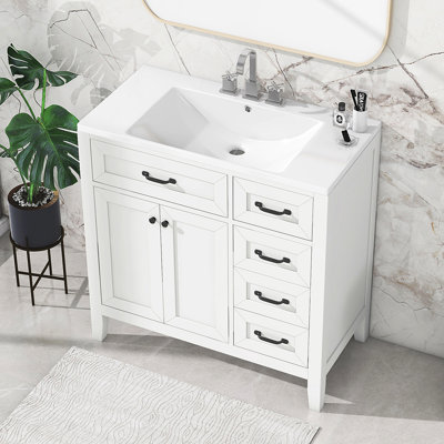 Meuble-lavabo simple avec plateau Mytien 35,99