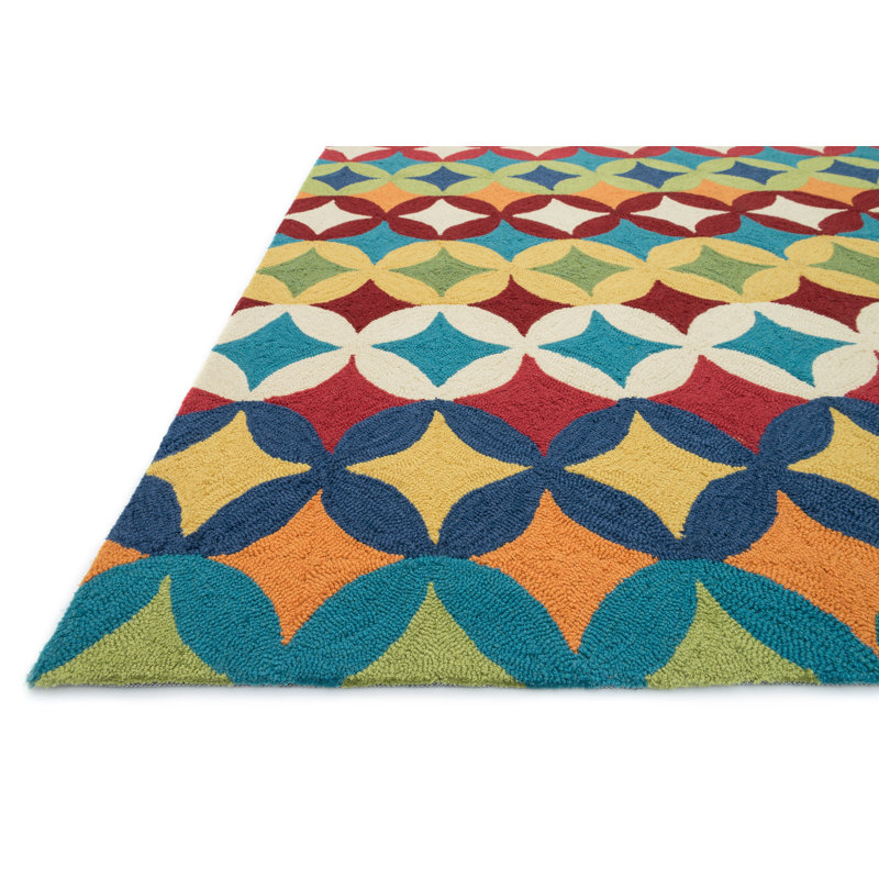 Kirts Geometric Indoor Rug, Rectangle 2'3" x 3'9"