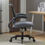 Chaise de bureau ergonomique robuste avec support lombaire et accoudoirs rabattables-1217337731-1216534032
