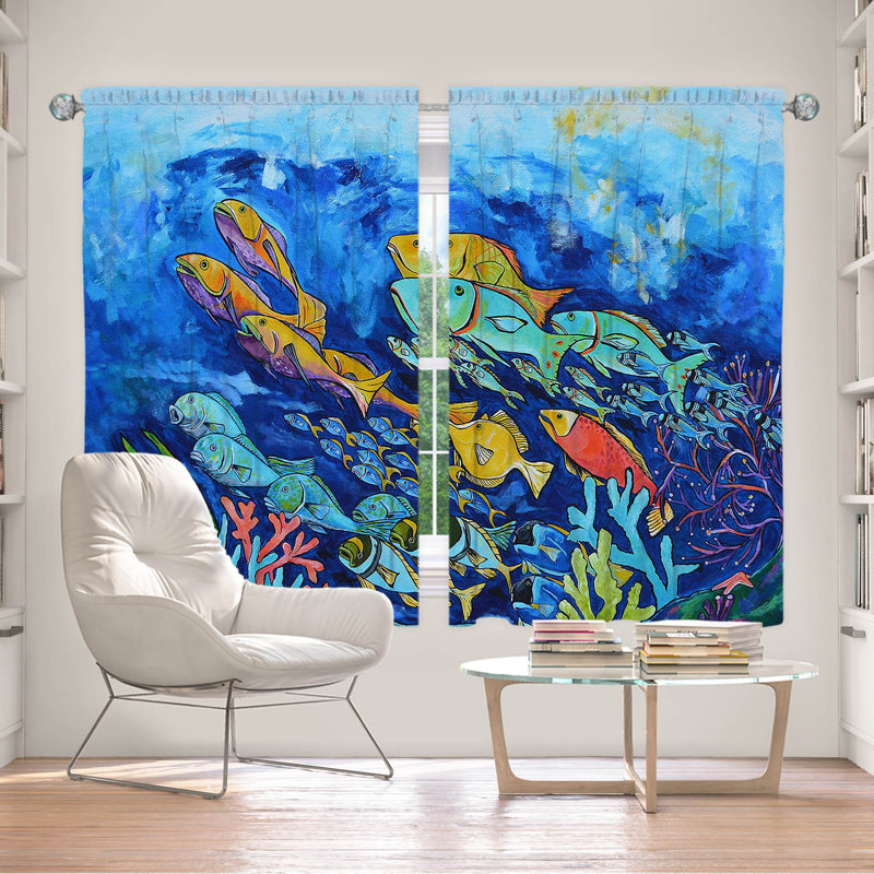 Gabor Room Darkening Curtain Pair, 40" W x 52" L