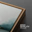 «Coastal Beach Sun Sand Surf», planche de surf bleu clair et océan encadré nautique, impression sur toile 3 pièces-91874943-91874940