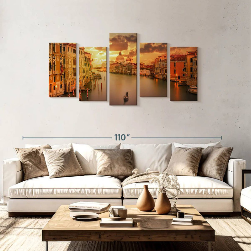 Senne Sunset In Venice, 40" H x 80" W