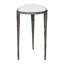 Table d'appoint en marbre blanc Arnold