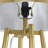 Akram 60.62'' Gold/White Column Floor Lamp