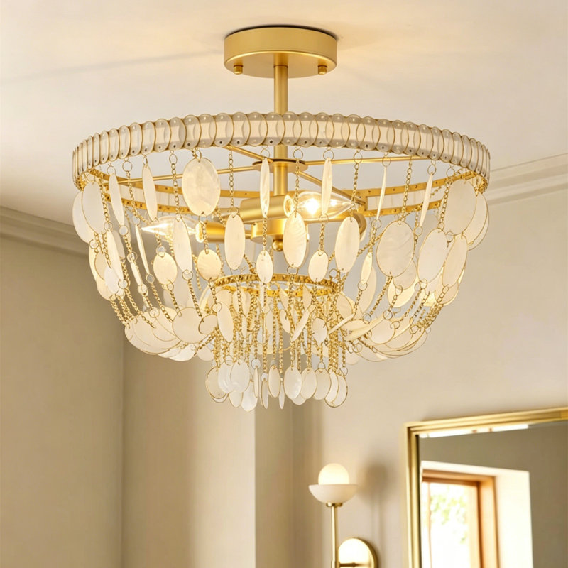 Plafonnier semi-encastré 3 lumières Shell