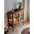Retro Walnut Large-Capacity Accent Cabinet