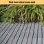 Carreaux de terrasse entrelacés à motif rayé-111809138