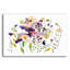 Art mural en verre rose et mauve coquelicots par Shirley Novak-999167654
