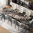 78.74'' To 110.23” Extendable Rectangular Sintered Stone Dining Table For 10-12-1851124117