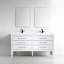 Meuble-lavabo double 61 po avec plateau en résine Alonsa-1366007985-1366008941