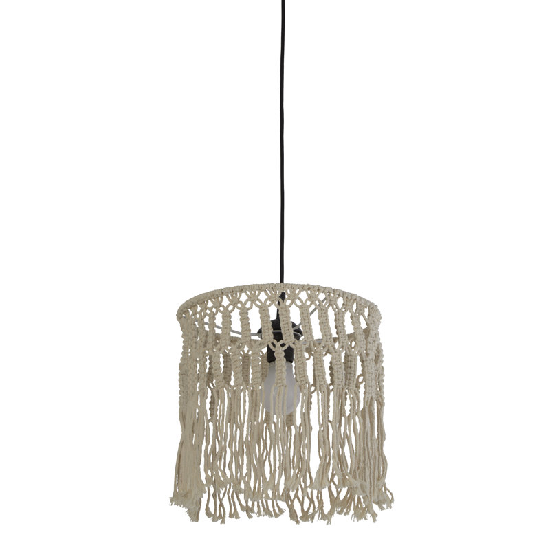 26cm H Drum Ceiling Fan Shade ( Uno ) in Beige