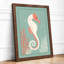 Graceful Seahorse Coastal - Framed Print-1598868361-1598868354
