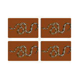 Serpent Vegan Leather Rectangle Pebble Placemat