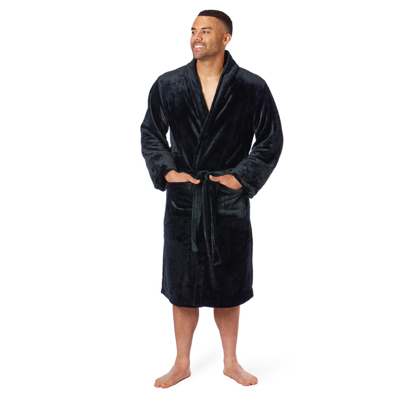 Peignoir Silk Touch, Noir, noir, noir, noir, L