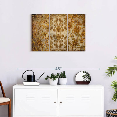 Feuille d'or Renaissance, reproduction sur toile