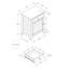 Table d'appoint, table de chevet, tiroir de rangement, bout, table d'appoint, chambre à coucher, lampe, rangement, placage noir, transitionnel