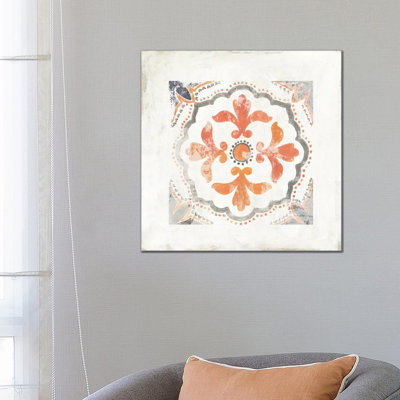 Moroccan Coral III by Tom Reeves - Wrapped Canvas Painting