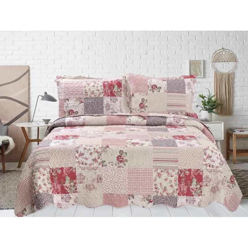 Ensemble de courtepointe à motif estival 2 pièces Kanter Home, Simple