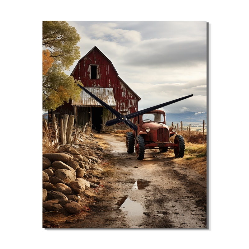 Londyn - Farmhouse Wall Clock Oversized, Large