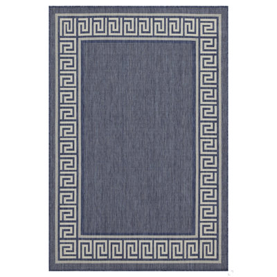 Sunshine GC_HAR2001 Blue 7 Ft. 10 In. X 10 Ft. 3 In. Indoor/Outdoor Area Rug
