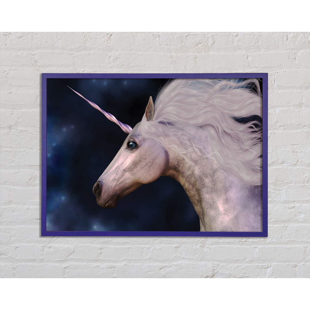 Atemberaubende Universal Unicorn gerahmte Wandkunst