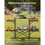 Rectangle Iron Outdoor Camping Table - 117 cm W 45 cm D-465904976-465904977