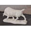 Dimensions du taureau Wall Street en marbre blanc: 11 po x 5 po x H 7 po