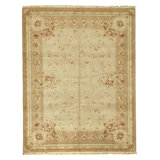 Hand Knotted Area Rug in Beige