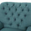 Offrez-vous un confort suprême: fauteuil inclinable électrique avec des accents de cuivre élégants et un revêtement bleu sarcelle doux