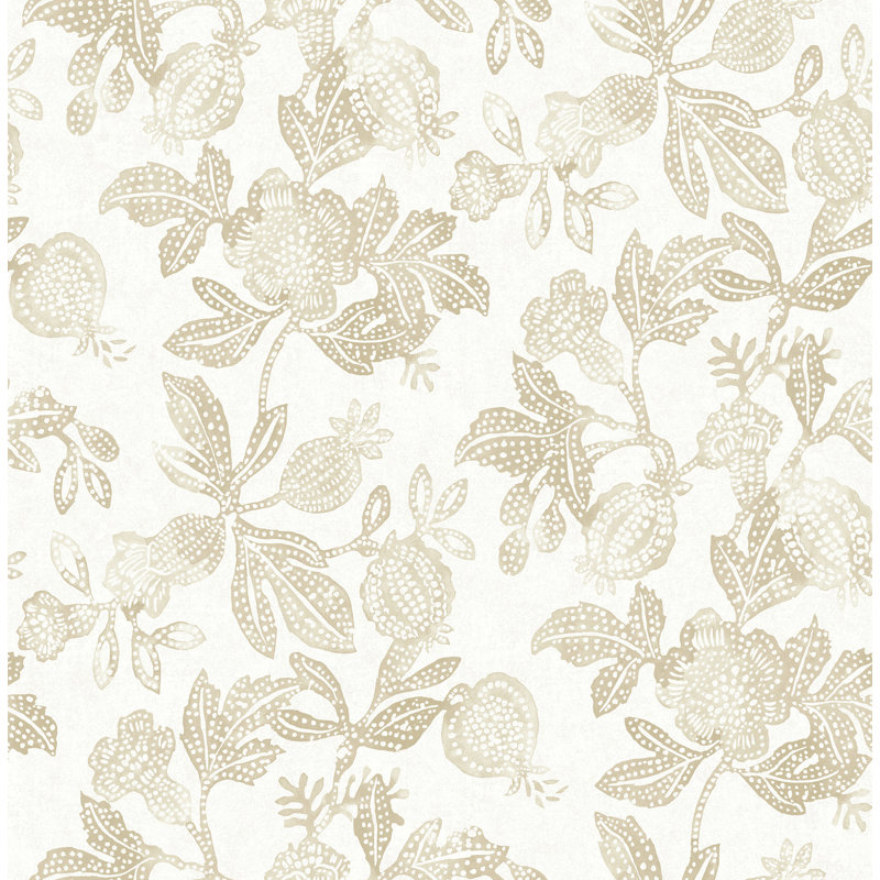 Destin Stripe Wallpaper, Champagne 