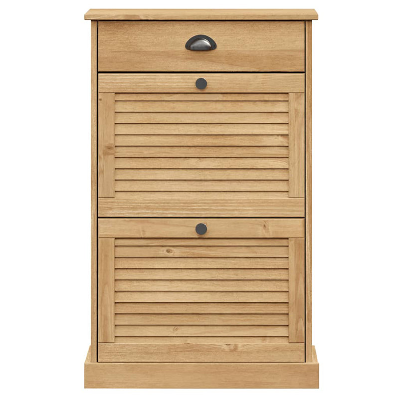 12 Pair Shoe Storage Cabinet, Brown
