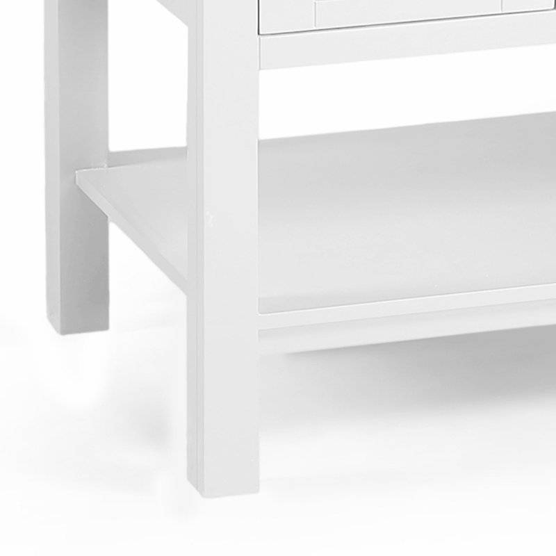 Base de meuble-lavabo avec 4 tiroirs, 1 armoire, blanc Serra