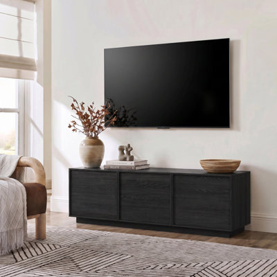Modern 55.1"W TV Standwith Storage, Entertainment Center for TVs up to 65"