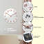 Horloge murale Cambron, blanche, 12 po