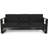 3 Seater With Aluminium Alloy Build And -Blocking Cushions, Black Rust- Structure Resilient Cushioning,