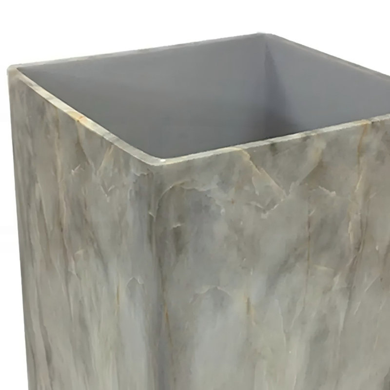 Corbeille en marbre avec capacité de 7 pte, pierre de qualité supérieure pour une élégance durable et design compact pour n'importe quelle pièce