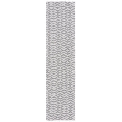 Martha Stewart 484 Cotton Geometric Rug in Gray/Ivory