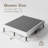 14" High Legs Included Metal Box Spring With Frabric Cover, Sturdy Mattress Foundation, Easy Assembly-693854207