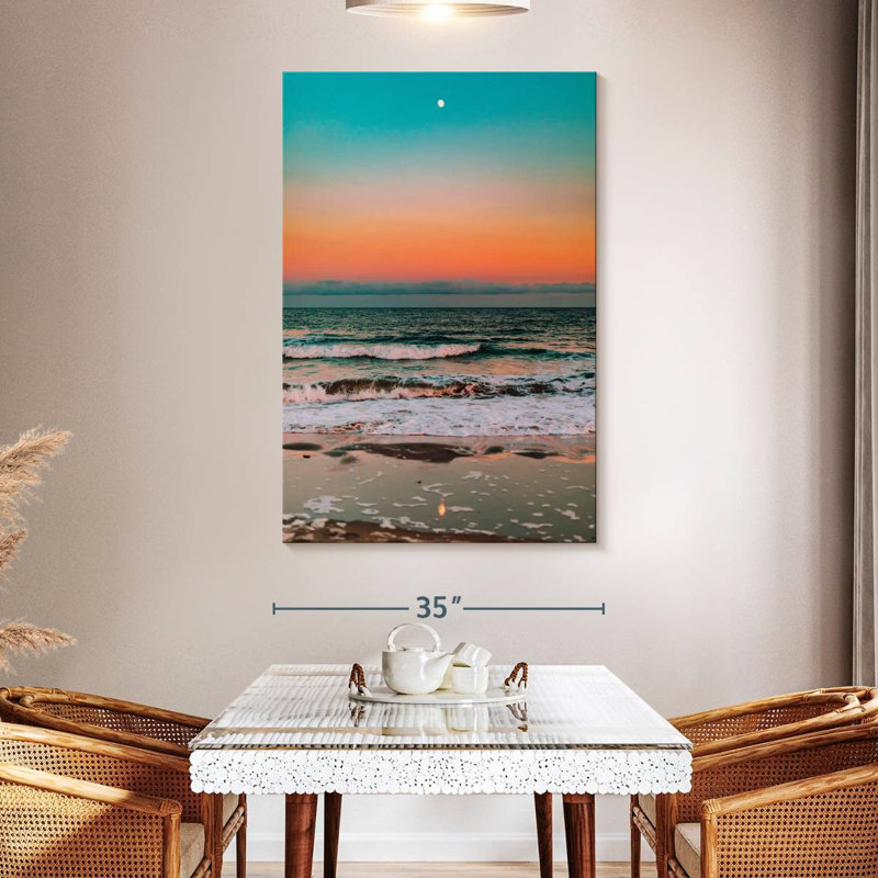 Gillard Sunset Ocean Waves, 51" H x 34" W