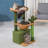 Everee 33" Cat Tree Tower, Green Cactus Cat Tree Condo House with Scratching Posts, Perch, Hammock