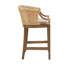 Tabouret de comptoir fabriqué à la main en rotin H 25 po