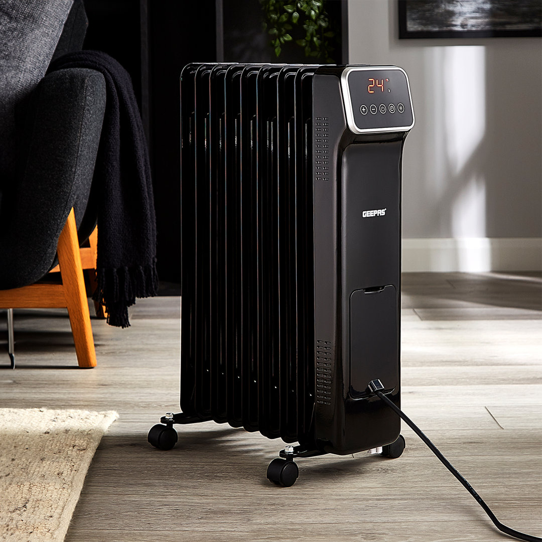Geepas Electric Radiator Space Heater with Remote Included